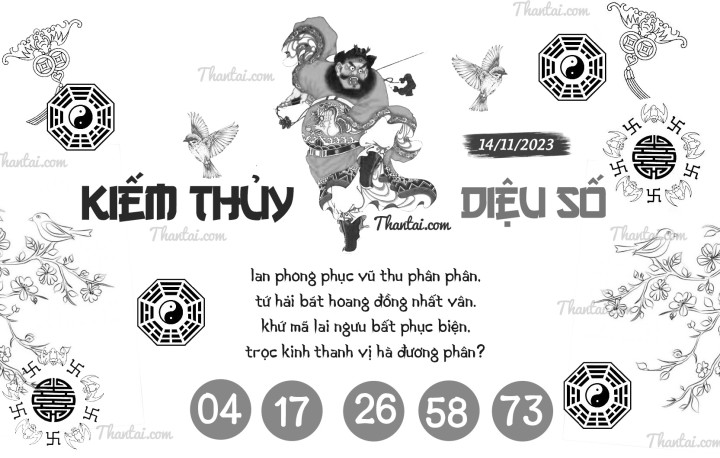 KIẾM THỦY DIỆU SỐ 30/10/2023