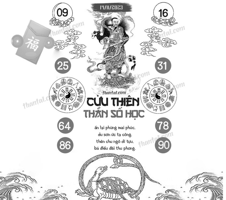 CỬU THIÊN THẦN SỐ HỌC 30/10/2023