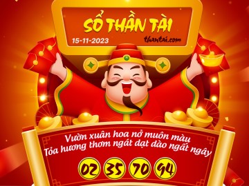 SỔ THẦN TÀI 15/11/2023