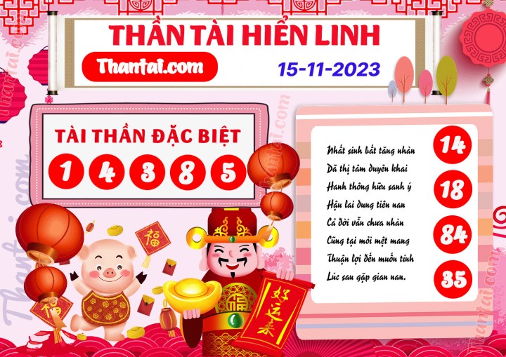 THẦN TÀI HIỂN LINH 31/10/2023
