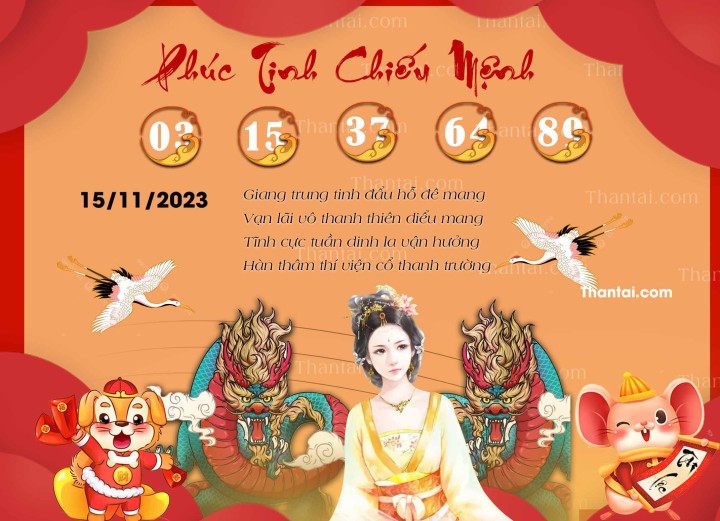 Phúc Tinh Chiếu Mệnh 31/10/2023