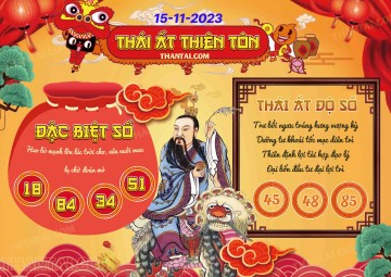 Thái Ất Thiên Tôn 15/11/2023