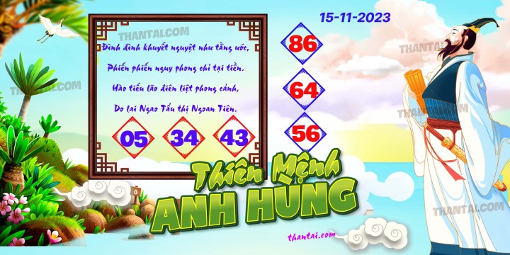 THIÊN MỆNH ANH HÙNG 31/10/2023