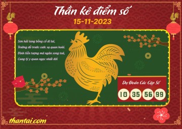 Thần Kê Điểm Số 15/11/2023