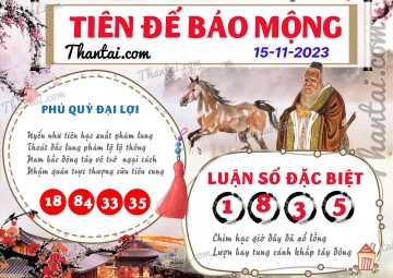 Tiên Đế Báo Mộng 15/11/2023