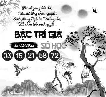 BẬC TRÍ GIẢ SỐ HỌC 15/11/2023