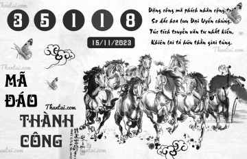 MÃ ĐÁO THÀNH CÔNG 15/11/2023