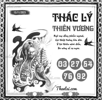 THÁC LÝ THIÊN VƯƠNG 15/11/2023