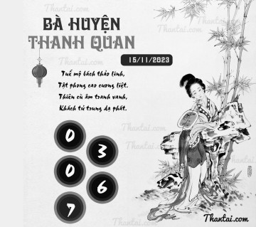 BÀ HUYỆN THANH QUAN 15/11/2023