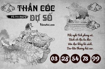 THẦN CÓC DỰ SỐ 15/11/2023