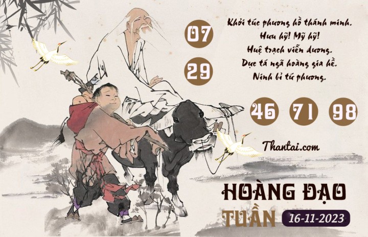 HOÀNG ĐẠO TUẦN 01/11/2023