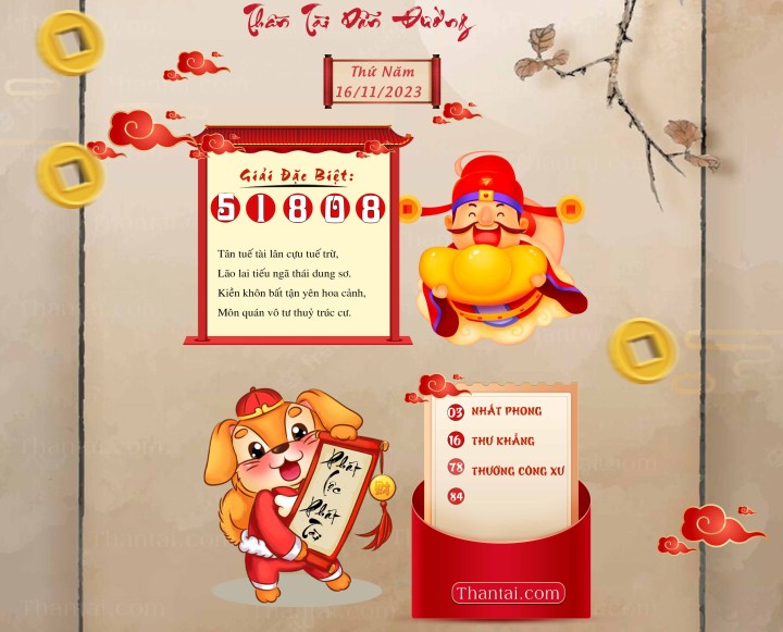 THẦN TÀI DẪN ĐƯỜNG 01/11/2023
