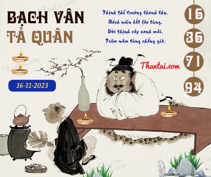 Bạch Vân Tả Quân 01/11/2023