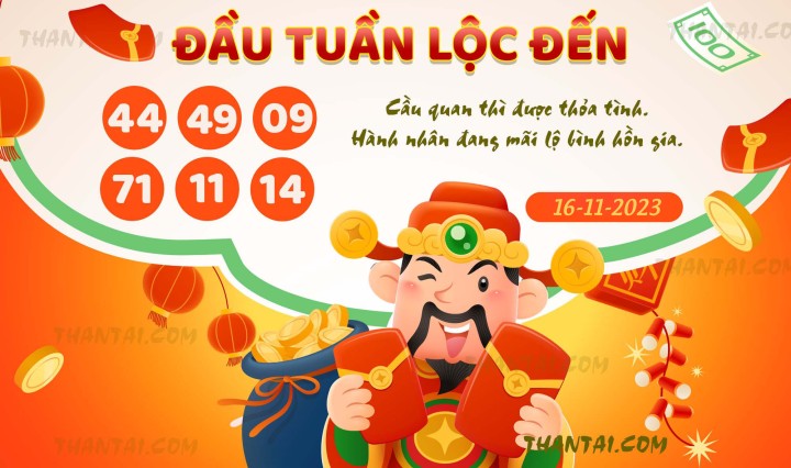 ĐẦU TUẦN LỘC ĐẾN 01/11/2023