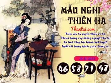 Mẫu Nghi Thiên Hạ 16/11/2023