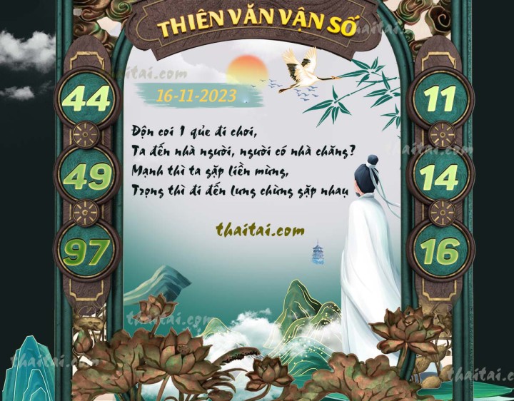 THIÊN VĂN VẬN SỐ 01/11/2023