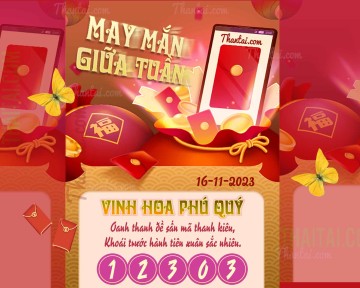 May Mắn Giữa Tuần 16/11/2023