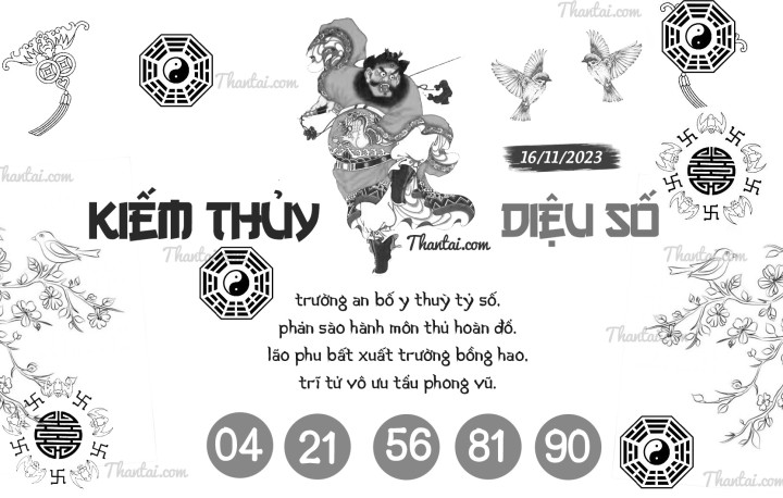 KIẾM THỦY DIỆU SỐ 01/11/2023
