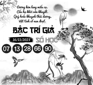 BẬC TRÍ GIẢ SỐ HỌC 16/11/2023