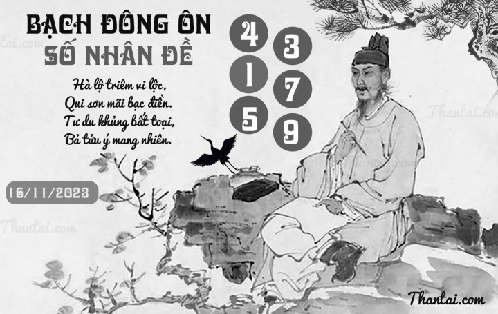 BẠCH ĐÔNG ÔN 01/11/2023