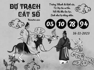 DỰ TRẠCH CÁT SỐ 16/11/2023