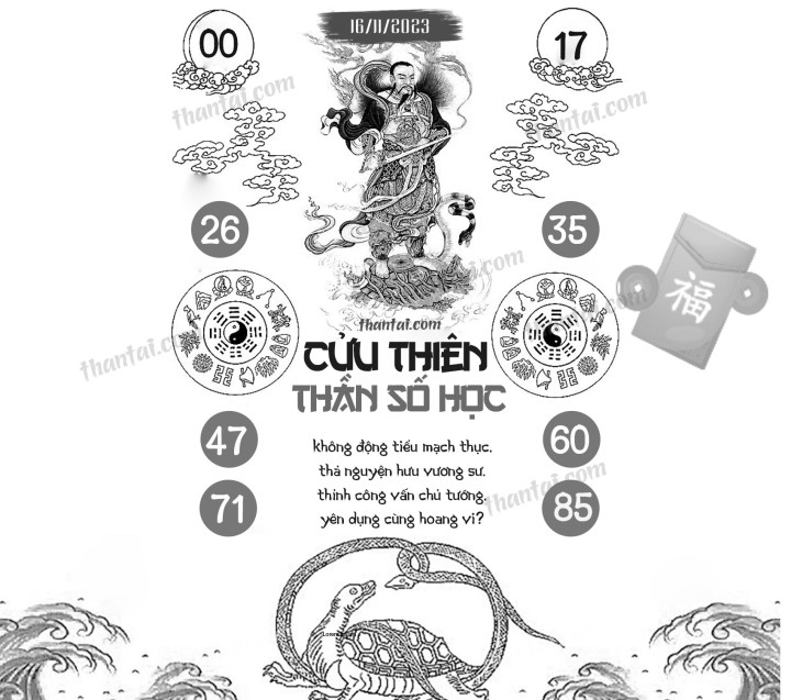 CỬU THIÊN THẦN SỐ HỌC 01/11/2023