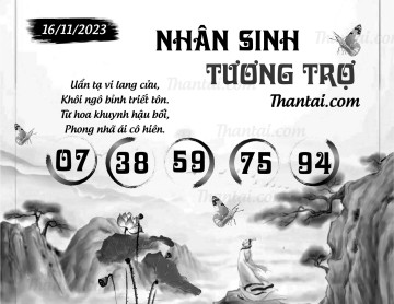 NHÂN SINH TƯƠNG TRỢ 16/11/2023