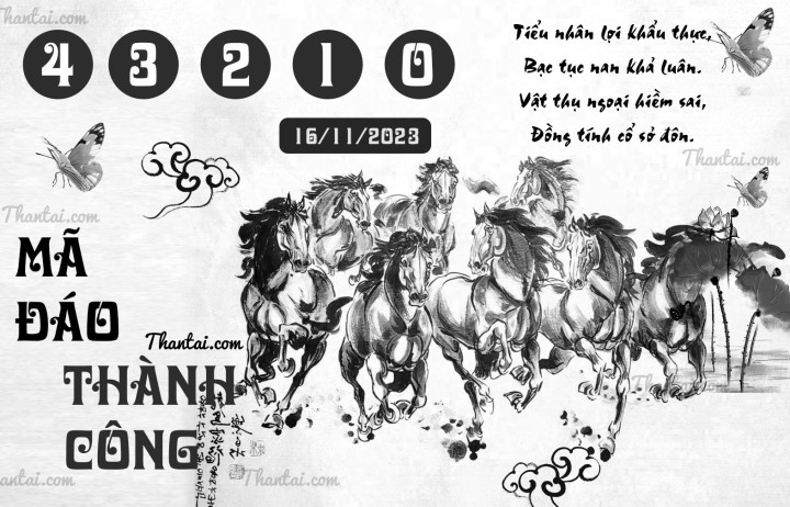 MÃ ĐÁO THÀNH CÔNG 01/11/2023