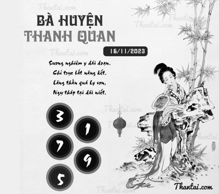 BÀ HUYỆN THANH QUAN 01/11/2023