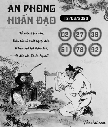 AN PHONG HUẤN ĐẠO 12/03/2023