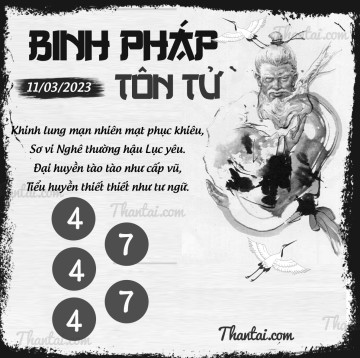 BINH PHÁP TÔN TỬ 11/03/2023