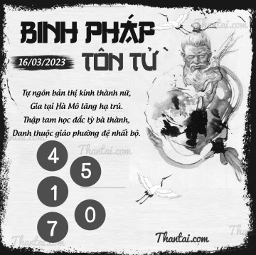 BINH PHÁP TÔN TỬ 16/03/2023