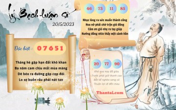 Lý Bạch Luận Số 20/05/2023