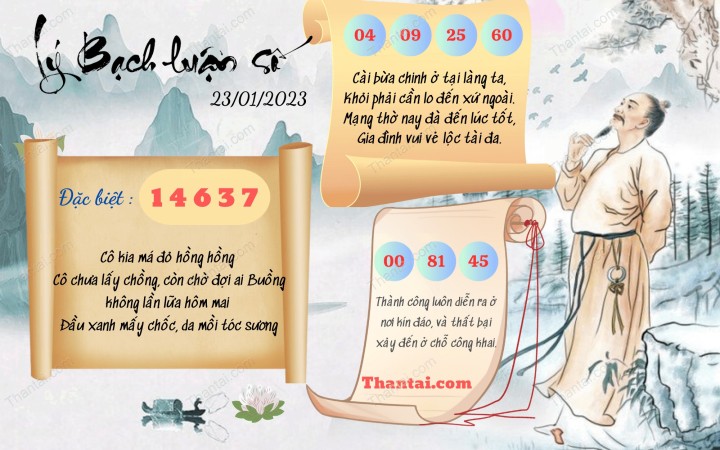 Lý Bạch Luận Số 08/01/2023