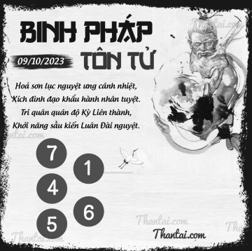 BINH PHÁP TÔN TỬ 09/10/2023