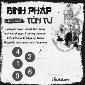 BINH PHÁP TÔN TỬ 11/10/2023