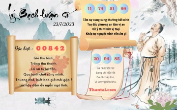 Lý Bạch Luận Số 23/07/2023