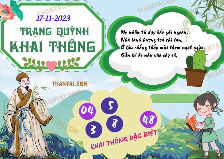 Trạng Quỳnh Khai Thông 02/11/2023