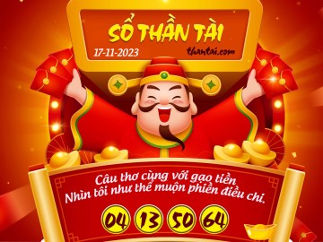 SỔ THẦN TÀI 17/11/2023