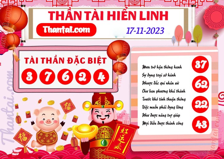 THẦN TÀI HIỂN LINH 02/11/2023