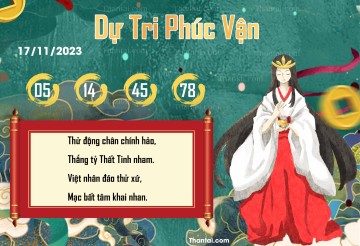 DỰ TRI PHÚC VẬN 17/11/2023