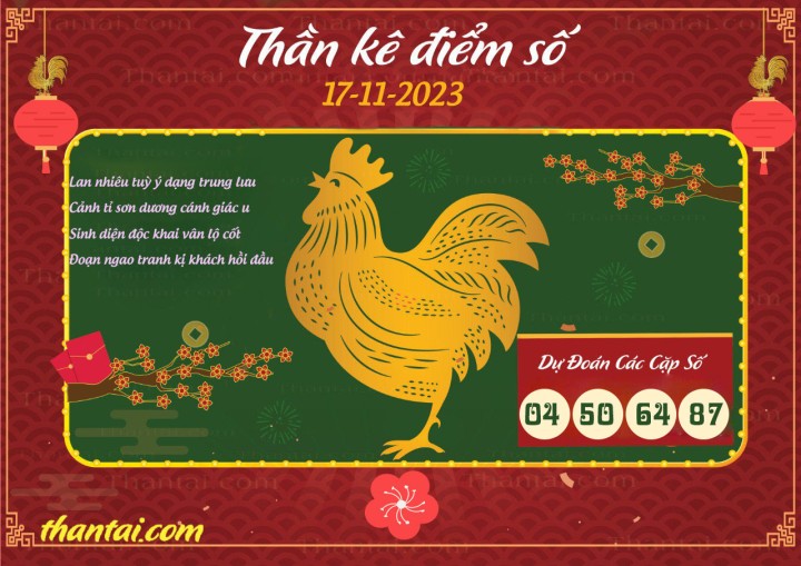 Thần Kê Điểm Số 02/11/2023