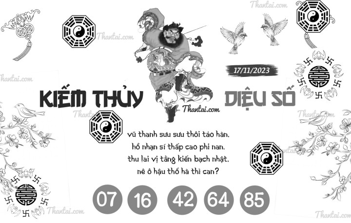 KIẾM THỦY DIỆU SỐ 02/11/2023