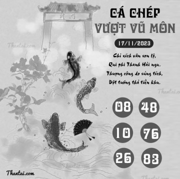 CÁ CHÉP VƯỢT VŨ MÔN 17/11/2023