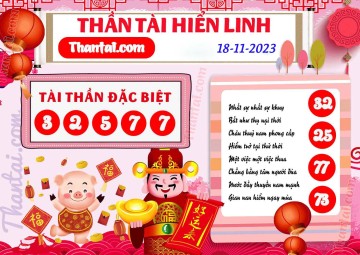 THẦN TÀI HIỂN LINH 18/11/2023