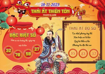 Thái Ất Thiên Tôn 18/11/2023