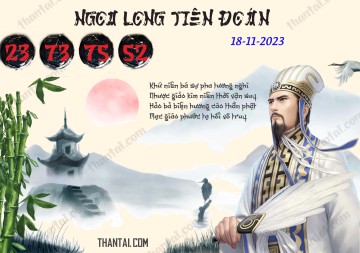 Ngọa Long Tiên Đoán 18/11/2023