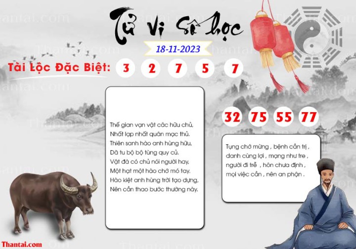 TỬ VI SỐ HỌC 03/11/2023