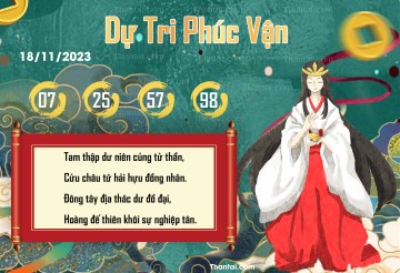 DỰ TRI PHÚC VẬN 18/11/2023