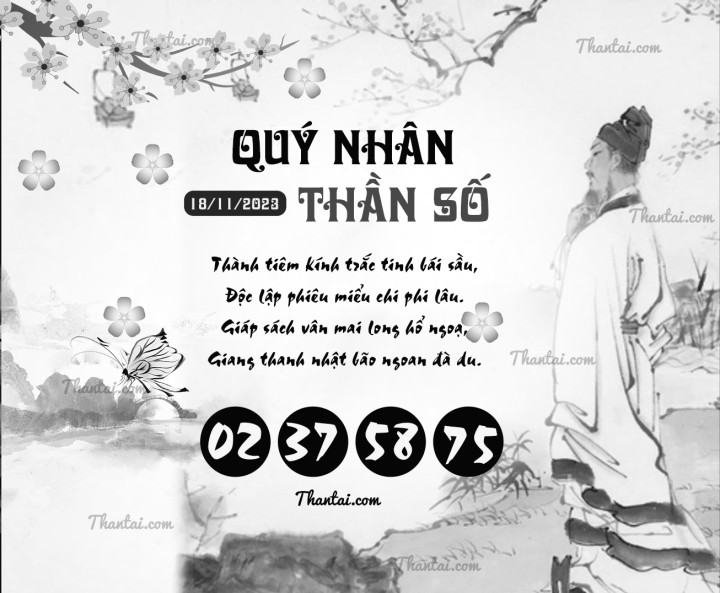 QUÝ NHÂN THẦN SỐ 03/11/2023